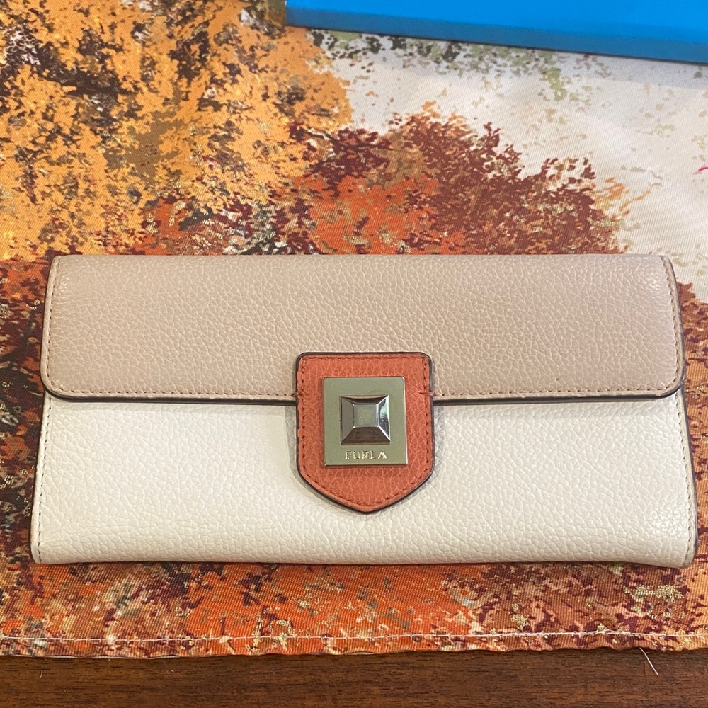 Furla Tan and Cream Women's Wallet